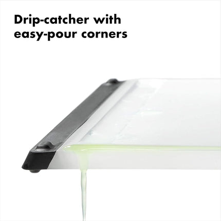 OXO Double Sided Everyday Cutting Board, Translucent, 33 x 23 x 1cm
