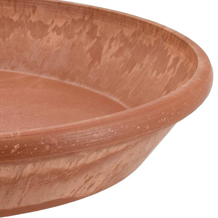 Arcadia Garden Products PSW Pot Collection Plant Saucer Drip Tray, Durable Water Tray for Indoor and Outdoor Flower Plant Pots and Planters, 14-inch, Terra Cotta Marble Color