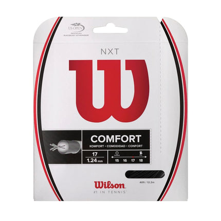 Wilson NXT 17 Tennis String - Set, Black