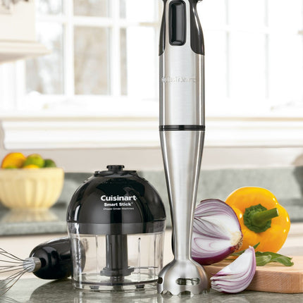 Cuisinart CSB-77 Smart Stick Hand Blender with Whisk and Chopper Attachments