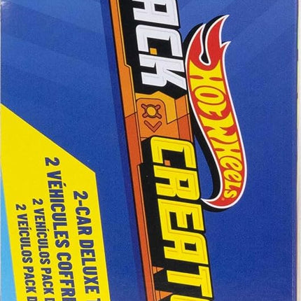 Hot Wheels Track Creator Deluxe Pack & 2 Toy Cars