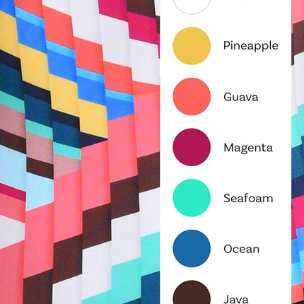 Traje de baño de una pieza con hombros descubiertos La Blanca para mujer, multicolor//Slice of Paradise, 16