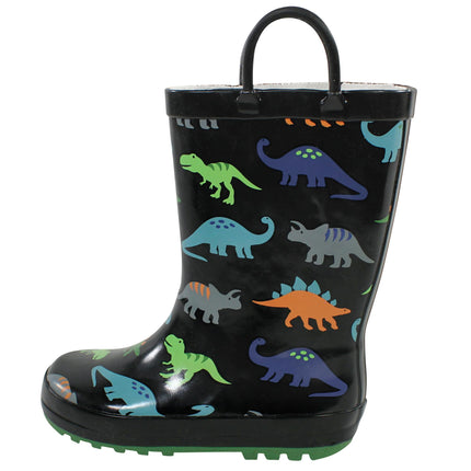 Hudson Baby Unisex-Child Rain Boots, Dinosaurs, 5 