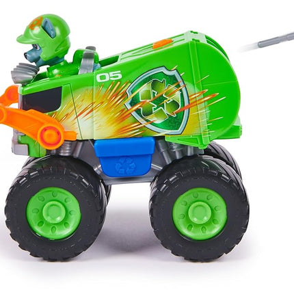 Paw Patrol: Rescue Wheels Rocky’s Recycle Truck, Toy Truck with Projectile Launcher and Collectible Action Figure, Kids’ Toys for Boys & Girls Ages 3+