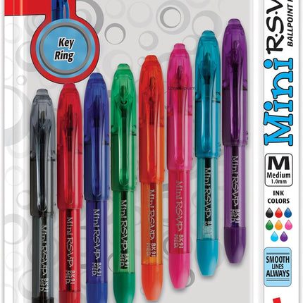 Pentel Mini Ballpoint Pen, Medium, Rubber Grip, No