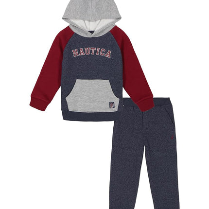 Ensemble pantalon molletonné 2 pièces Nautica pour garçons, New Sport Marine/Rouge, 18 mois