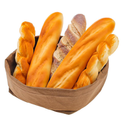 Meiwlong 5 Pieces Fake Bread Set,Realistic Artific