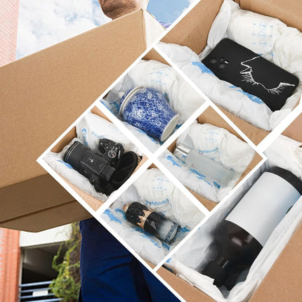 4 Pcs 16”x18” Expanding Foam Packaging for PC & Fragile Items, Expandable Packing Foam, Protective Cushioning for Electronics & Valuables