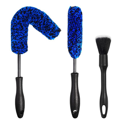 NIKCOSMK 3PCS Wheel Brush Kit for Cleaning Wheel a