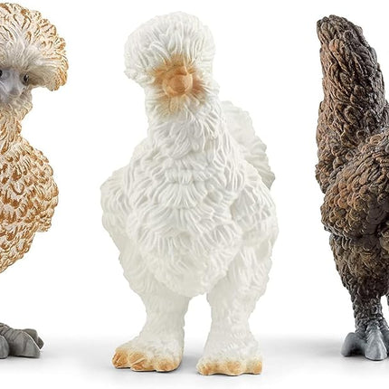 Schleich Farm World - 3Pc Chicken Friends Toy Figurine - Kids 3+ | 42574