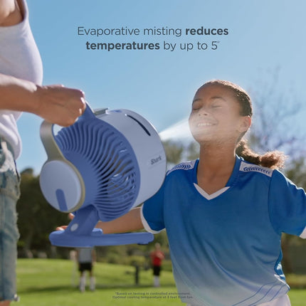 Shark FlexBreeze HydroGo Ultra-Powerful Portable Fan with Indoor/Outdoor Mist, Up to 70 Feet Range, Corded and Cordless, Up to 12 Hours. Battery, 5 Speeds, Misting