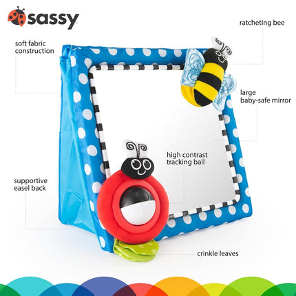 Sassy Floor Mirror, Blue