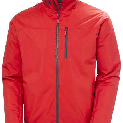 Helly Hansen Men's Crew Midlayer Jacket, Red 2.0, 