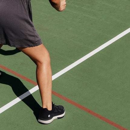 FitVille Mens Wide Tennis Shoes,Breathable Badminton Shoes Cushioning Pickleball Shoes Racquet Sport Shoes|Arch Support & Wide Toe Box & Slip-Resistant Black