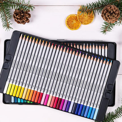 STAEDTLER 125 M60 Karat Aquarell Watercolour Colouring Pencil - Assorted Colours (Tin of 60 Pencils)