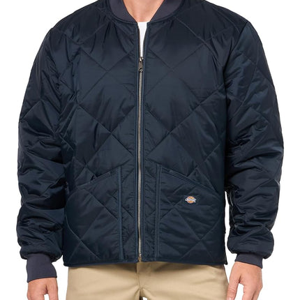 Dickies mens Diamond Quilted Jacket, Dark Navy, Medium