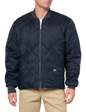 Dickies mens Diamond Quilted Jacket, Dark Navy, XX