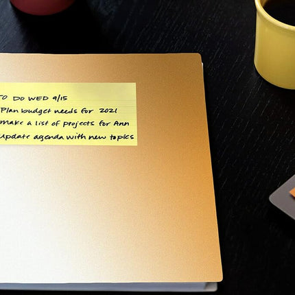 Post-it Notes, 3 in x 5 in, Canary Yellow, Lined, 5 Pads/Pack (100feuilles – Post-it Yellow 3 in x 5 in, Canary Yellow, Lined, 5 Pads/Pack, 30 mm, 50 mm, 100 Sheets)