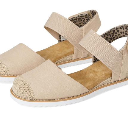 Skechers Women's Desert Kiss-Sun Shining Ballerines, Naturel, 2 UK