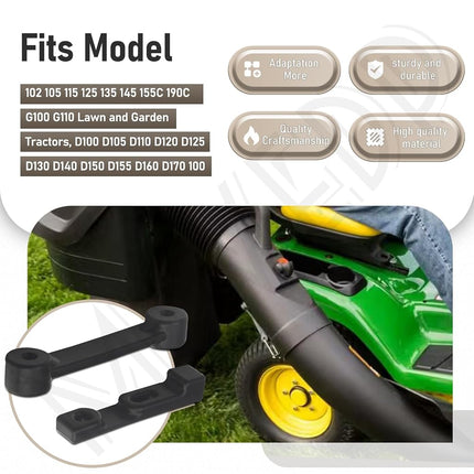 MWEDP 2 Juego de bolsa de hierba AM122416, compatible con las bolsas de hierba John Deere AM101602, se adapta a las series 100 L110 X110 125 D100 LA120 Z225 y más