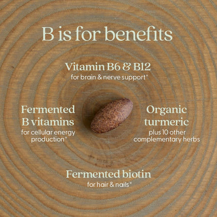 New Chapter Vitamin B Complex - Coenzyme B Food Complex with Vitamin B12 + Vitamin B6 + Biotin + Organic Non-GMO Ingredients - 60 ct