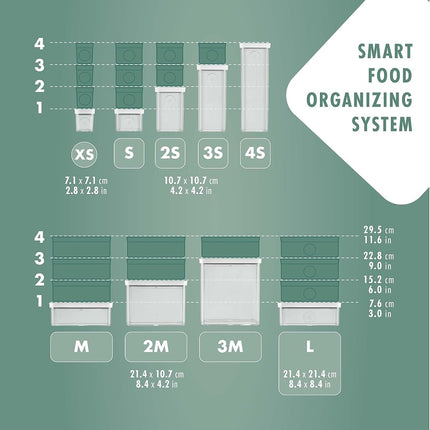ZWILLING FRESH & SAVE CUBE Box, size 4S, modular & stackable container, airtight & vacuumable storage, dishwasher friendly, transparent