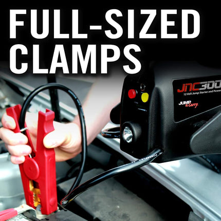 Clore Automotive JNC300XL Jump-N-Carry 900 Peak Amp Ultraportable 12-Volt Jump Starter with Light