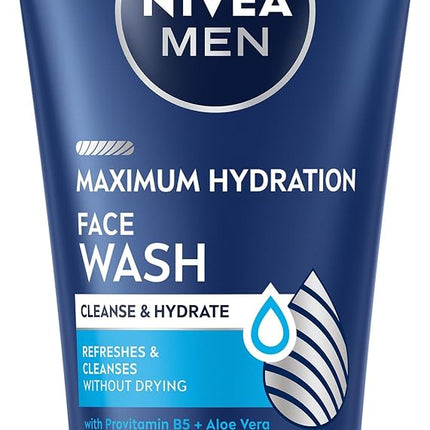 Nivea for Men Face Wash Cleans and Moisturizing with Menthol and Vitamin E, 5 Ounce Tube