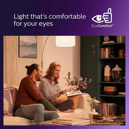 PHILIPS LED 65W BR30 4-Pack Ultra Definition Daylight (5000K) 650 Lumen (7.5W = 65W) Dimmable Frosted Flicker-Free Light Bulbs
