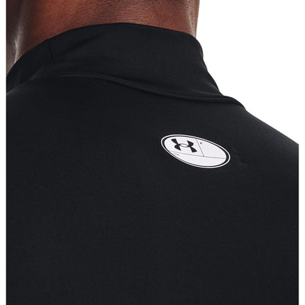 Under Armour Men's UA CG Armour Comp Mock, Men's Base Layer with a Polo Neck, Thermal Long Sleeve Top for Winter Running and Skiing with Anti-Odour Technology