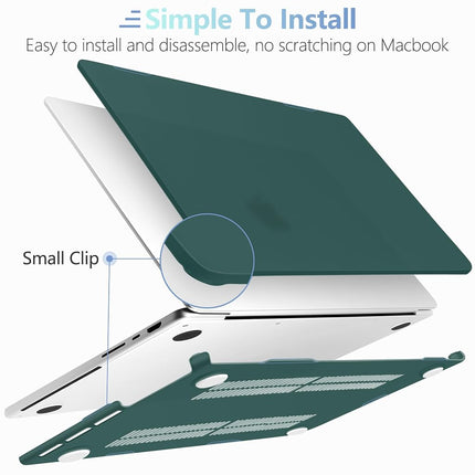 MEEgoodo for M5 MacBook Pro 16 inch Case 2026 2024 2023 2021 (Fit Model A3429/A3428/A3403/A3186/A2991/A2780/A2485) M5 M4 M3 M2 M1 Pro/Max, Laptop Case with Keyboard & Webcam Cover, Matte Teal