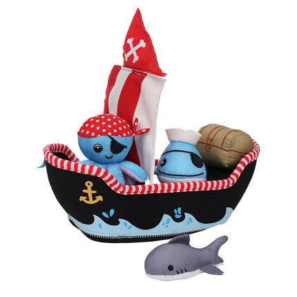 Manhattan Toy Neoprene Pirate Ship 5 Piece Floatin