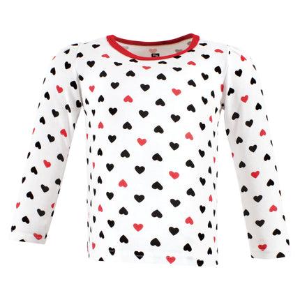 Hudson Baby baby-girls Long Sleeve T-shirts, Girl Mommy Red Black, 12-18 Months