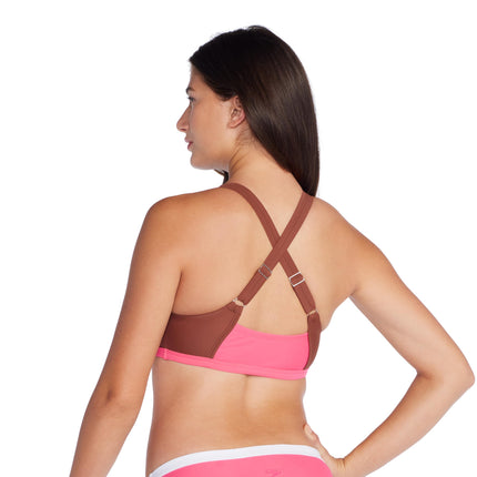 Speedo Women's Swimsuit Quantum Bikini Top, Fandango Pink, X-Large