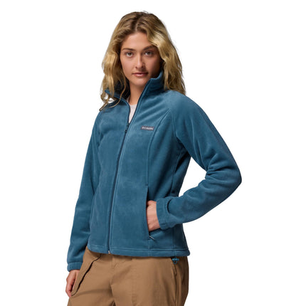 Columbia Women's Benton Springs Full Zip, Full Zip Fleece Jacket, Everblue, L