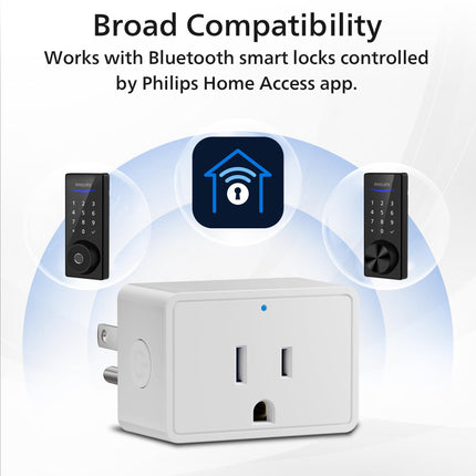 Philips Wi-Fi Gateway, control remoto sin llave y gestión de cerraduras por Bluetooth, puente Wi-Fi, funciona con Alexa y Google Home para control por voz