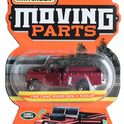 Hot Wheels Matchbox 1965 Land Rover Gen II Pickup, Moving Parts 38/50 [red] - Land Rover