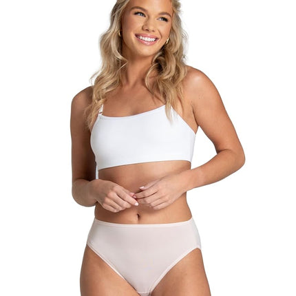 Fruit of the Loom Women's 6 Pack Microfiber Hi-Cut Panties, Multi, 7
