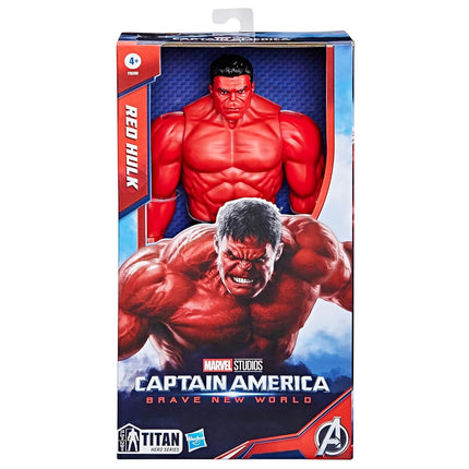 Marvel Studios Captain America Brave New World, Titan Hero Series Deluxe Red Hulk Action Figure