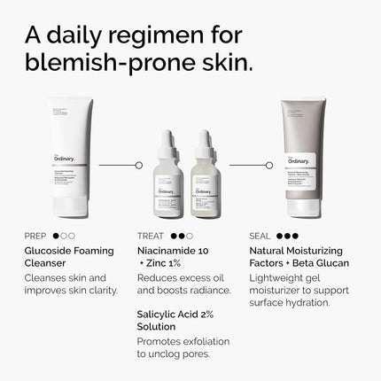 The Ordinary Salicylic Acid 2% Solution, Blemish-Fighting Serum for Blemish-Prone Skin, 30ml