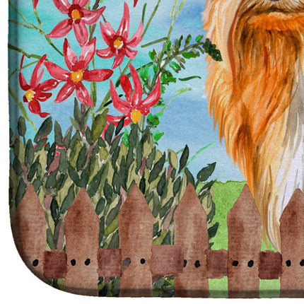 Caroline's Treasures CK1247DDM Yorkshire Terrier Spring Dish Drying Mat, 14 x 21", multicolor