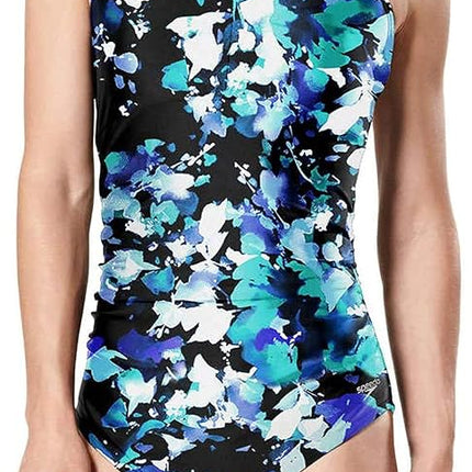 Speedo Women's Floral Print One-Piece Swimsuit