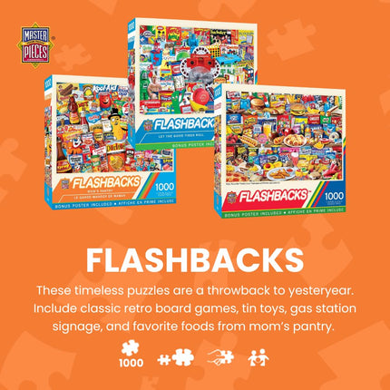 MasterPieces - 1000 Piece Jigsaw Puzzle, Quick Stop Diner, Fun for Adults, Family, Kids, Non-Glare Finish, 19.25" x 26.75"