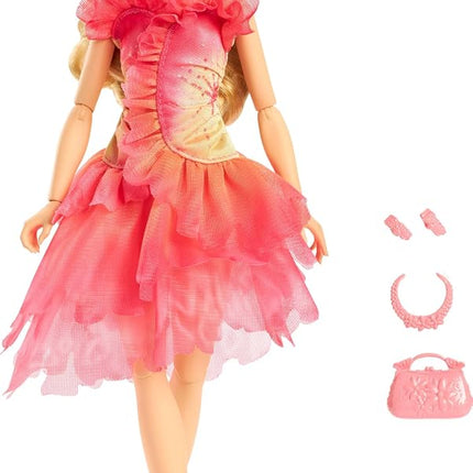 Mattel Universal Wicked Glinda Fashion Doll & Accessories with Blonde Hair, Poseable & Removable Ballroom Look