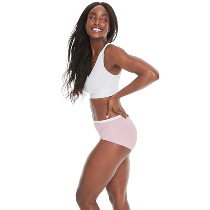 Hanes Womens Wireless Bra, Full-Coverage Pullover Stretch-Knit Bra, Smoothing T-Shirt Bra, White, XL