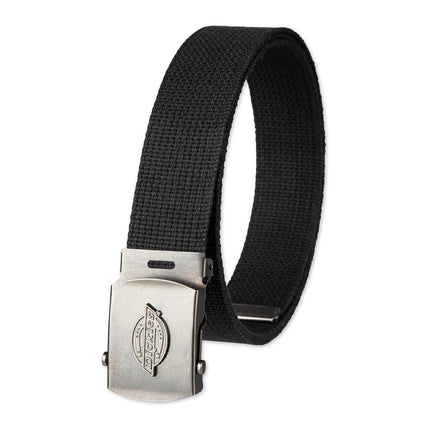 Dickies Men's Cotton Fabric Web Belt, Black, One Size - Cut to Fit