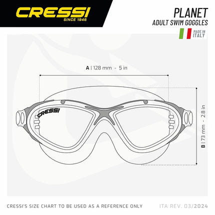 Cressi Planet, Clear/White/Pink, Clear Lens