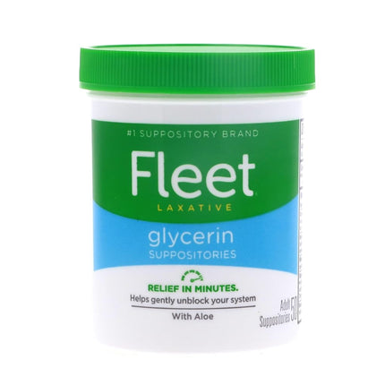 FLEET Glycerin Suppositories Adult 50'S, 50 CT (Pack of 3)