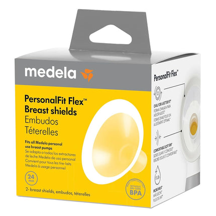 Medela PersonalFit Flex Breast Shields | 2 Pack of Small 24mm Breast Pump Flanges | Made Without BPA | Shaped Around You for Comfortable and Efficient Pumping