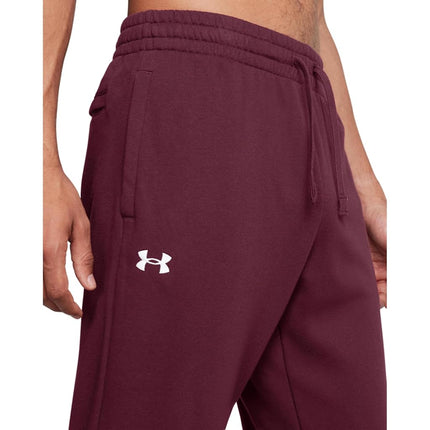 Under Armour Men's Rival Fleece Joggers, (609) Maroon / / White, XXL